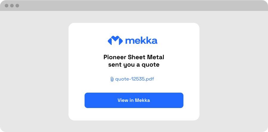 Receive quotes